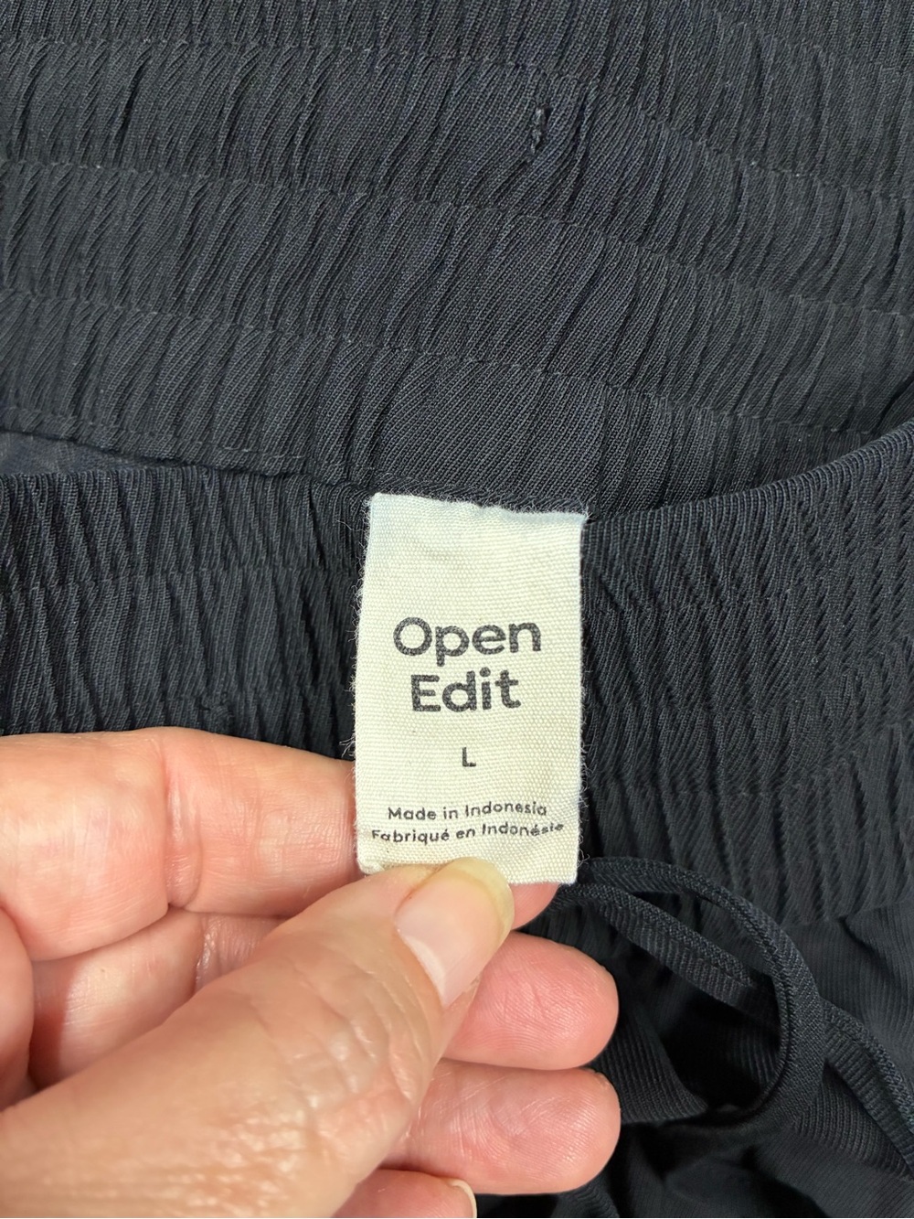 Open Edit High Rise Drawstring Athletic Shorts L - Picture 5 of 6